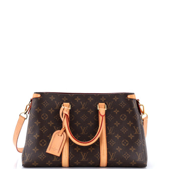 Louis Vuitton Soufflot Tote Monogram Canvas with Leather MM