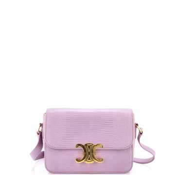 Celine Triomphe Shoulder Bag Lizard Teen