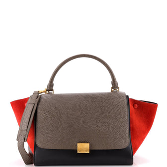 Celine Tricolor Trapeze Bag Leather Medium