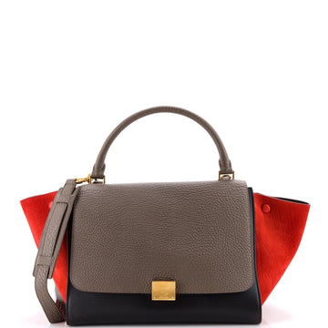 Celine Tricolor Trapeze Bag Leather Medium