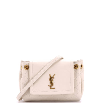 Saint Laurent Nolita Satchel Quilted Leather Mini