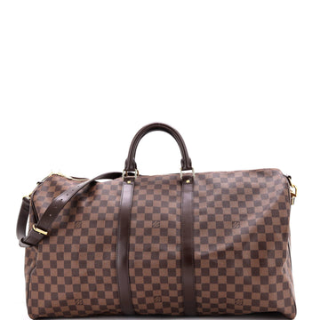Louis Vuitton Keepall Bandouliere Bag Damier 55