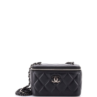 Chanel Ombre Classic Vanity Case with Chain Quilted Lambskin Small