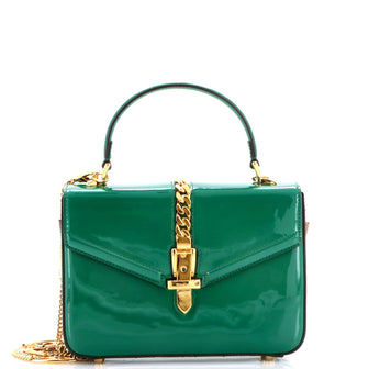 Gucci Sylvie 1969 Top Handle Bag Patent Mini