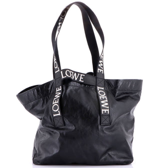 Loewe Fold Logo Strap Tote Leather Large
