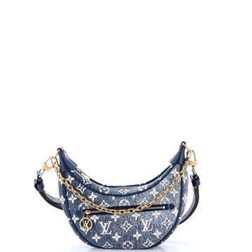 Louis Vuitton Loop Handbag Monogram Jacquard Denim