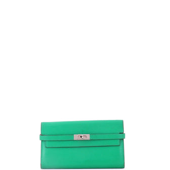 Hermes Kelly Wallet Chevre Mysore Long