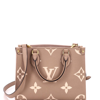 Louis Vuitton OnTheGo Tote Bicolor Monogram Empreinte Giant PM