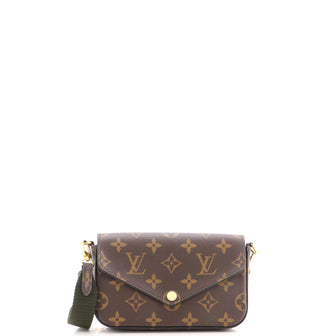 Louis Vuitton Felicie Strap & Go Handbag Monogram Canvas