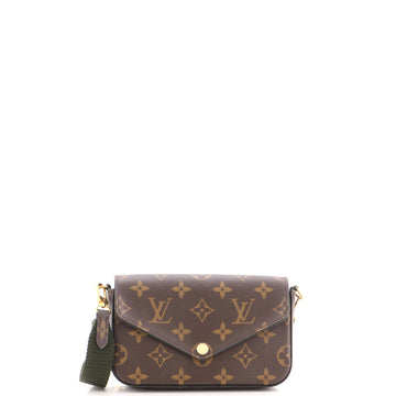 Louis Vuitton Felicie Strap & Go Handbag Monogram Canvas