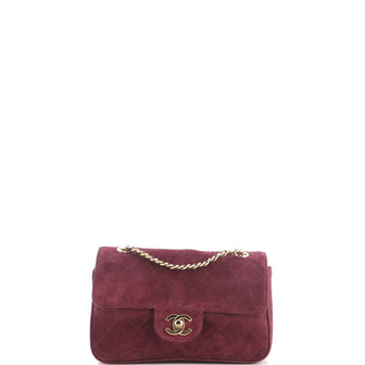 Chanel Souplissimo Maxi Flap Bag Quilted Suede Mini