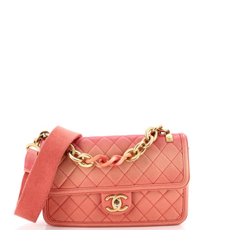Chanel Sunset On The Sea Flap Bag Quilted Caviar Medium