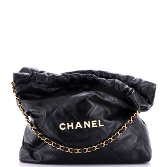 Chanel 22 Chain Hobo Quilted Calfskin Medium