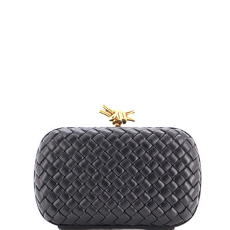 Bottega Veneta Box Knot Clutch NM Intrecciato Nappa Small