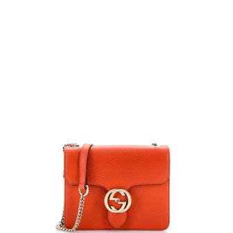 Gucci Interlocking Shoulder Bag Leather Small