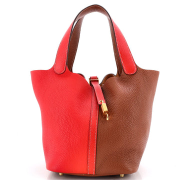 Hermes Picotin Lock Bag Bicolor Clemence MM