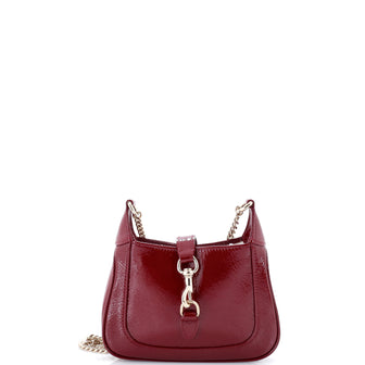 Gucci Jackie Notte Chain Hobo Patent Mini