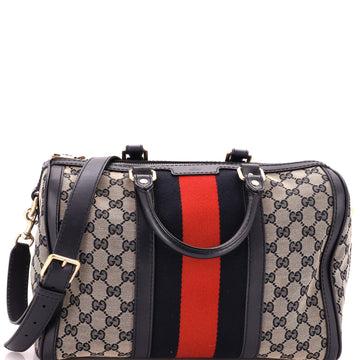 Gucci Vintage Web Boston Bag GG Canvas Medium