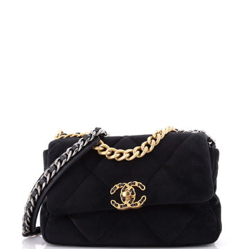 Chanel 19 Flap Bag Quilted Velvet Medium