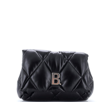 Balenciaga Touch Clutch Quilted Puffy Leather Medium