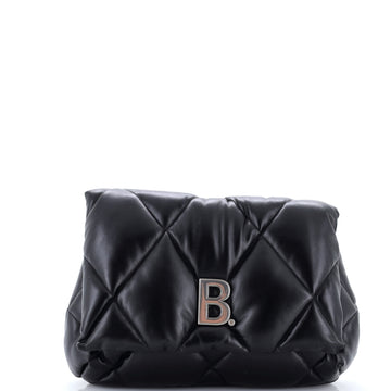 Balenciaga Touch Clutch Quilted Puffy Leather Medium