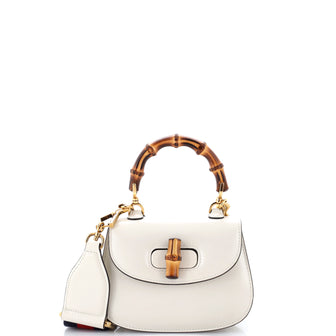 Gucci Bamboo 1947 Top Handle Bag Leather Mini