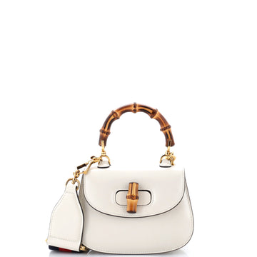 Gucci Bamboo 1947 Top Handle Bag Leather Mini