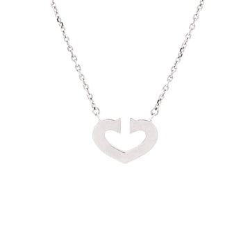 Cartier C Heart de Cartier Pendant Necklace 18K White Gold