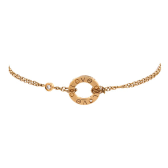 Cartier 2 Diamonds Love Bracelet 18K Yellow Gold with Diamonds