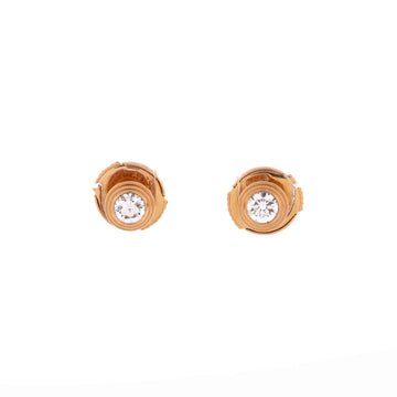 Cartier d'Amour Stud Earrings 18K Rose Gold with Diamonds Medium