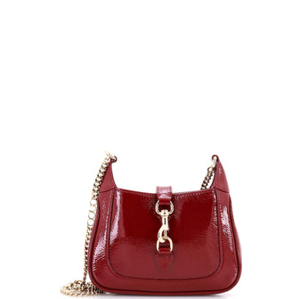 Gucci Jackie Notte Chain Hobo Patent Mini