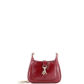 Gucci Jackie Notte Chain Hobo Patent Mini