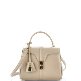 Celine 16 Top Handle Bag Smooth Calfskin Small