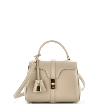 Celine 16 Top Handle Bag Smooth Calfskin Small
