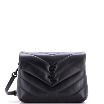 Saint Laurent Loulou Shoulder Bag Matelasse Chevron Leather Toy