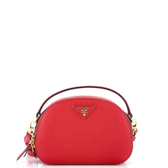Prada Odette Top Handle Bag Saffiano Leather Small