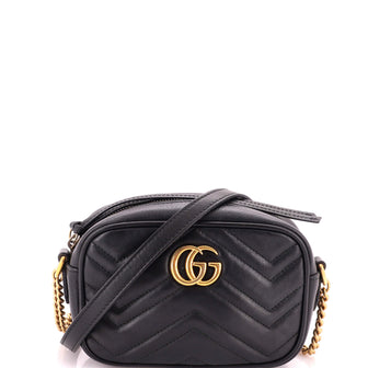 Gucci GG Marmont Shoulder Bag Matelasse Leather Mini