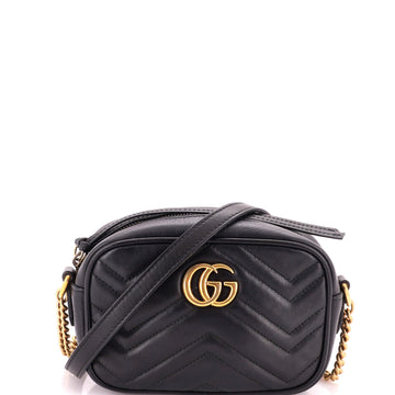 Gucci GG Marmont Shoulder Bag Matelasse Leather Mini
