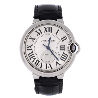 Cartier Ballon Bleu de Cartier Automatic Watch Stainless Steel and Alligator 33