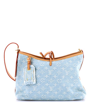 Louis Vuitton CarryAll Hobo Monogram Denim PM