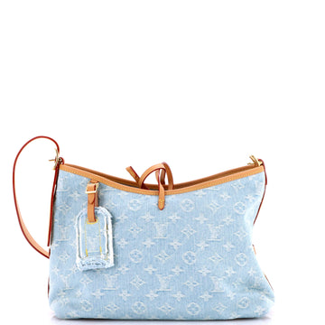 Louis Vuitton CarryAll Hobo Monogram Denim PM
