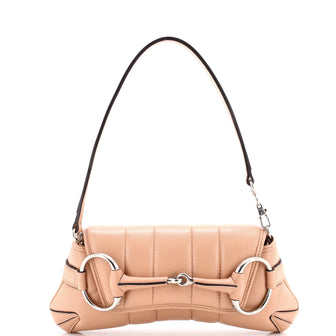 Gucci Horsebit Chain Shoulder Bag Vertical Quilted Leather Small