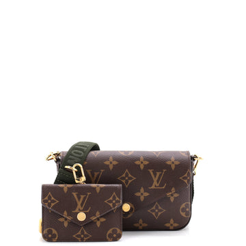 Louis Vuitton Felicie Strap & Go Handbag Monogram Canvas