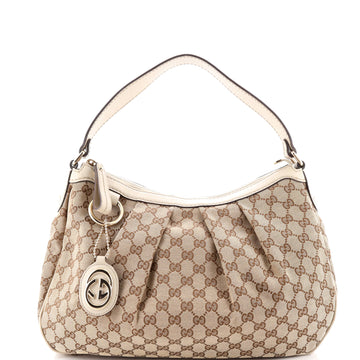 Gucci Sukey Hobo GG Canvas with Leather Medium