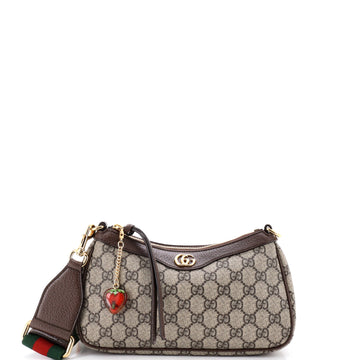 Gucci Ophidia Charm Shoulder Bag GG Coated Canvas Small