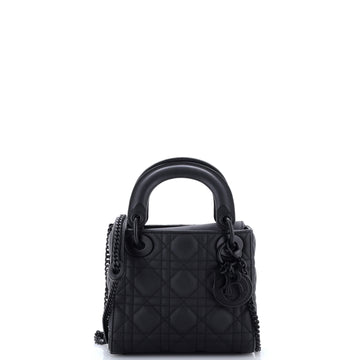 Christian Dior Ultra Matte Lady Dior Chain Bag Cannage Quilt Calfskin Mini