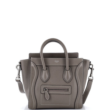 Celine Luggage Bag Grainy Leather Nano