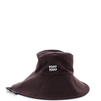 Miu Miu Logo Drill Hat Cotton