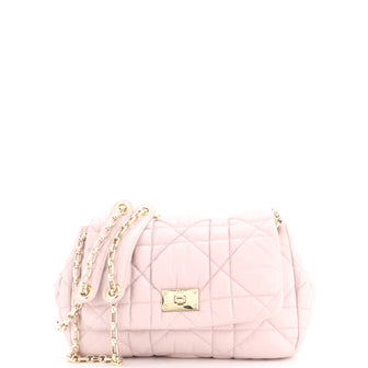 Christian Dior Milly La Foret Handbag Cannage Quilt Lambskin Small