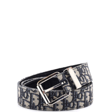 Christian Dior Signature Buckle Belt Oblique Canvas Medium